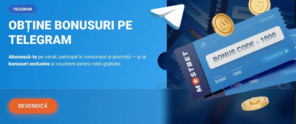Бонусы Mostbet в Telegram: ваучеры и подарки подписчикам